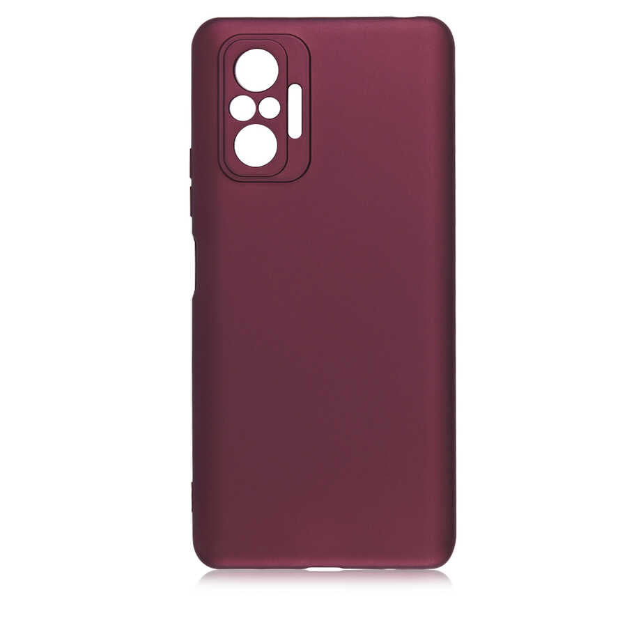 Xiaomi Redmi Note 10 Pro Kılıf Zore Premier Silikon Kapak Mürdüm