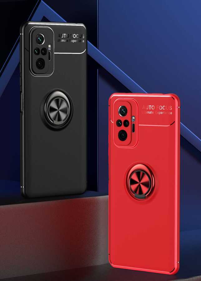 Xiaomi Redmi Note 10 Pro Kılıf Zore Ravel Silikon Kapak Siyah