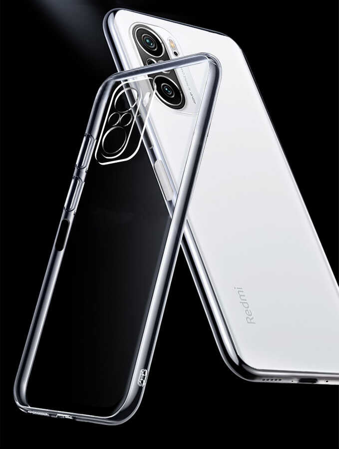 Xiaomi Redmi Note 10 Pro Kılıf Zore Süper Silikon Kapak Renksiz