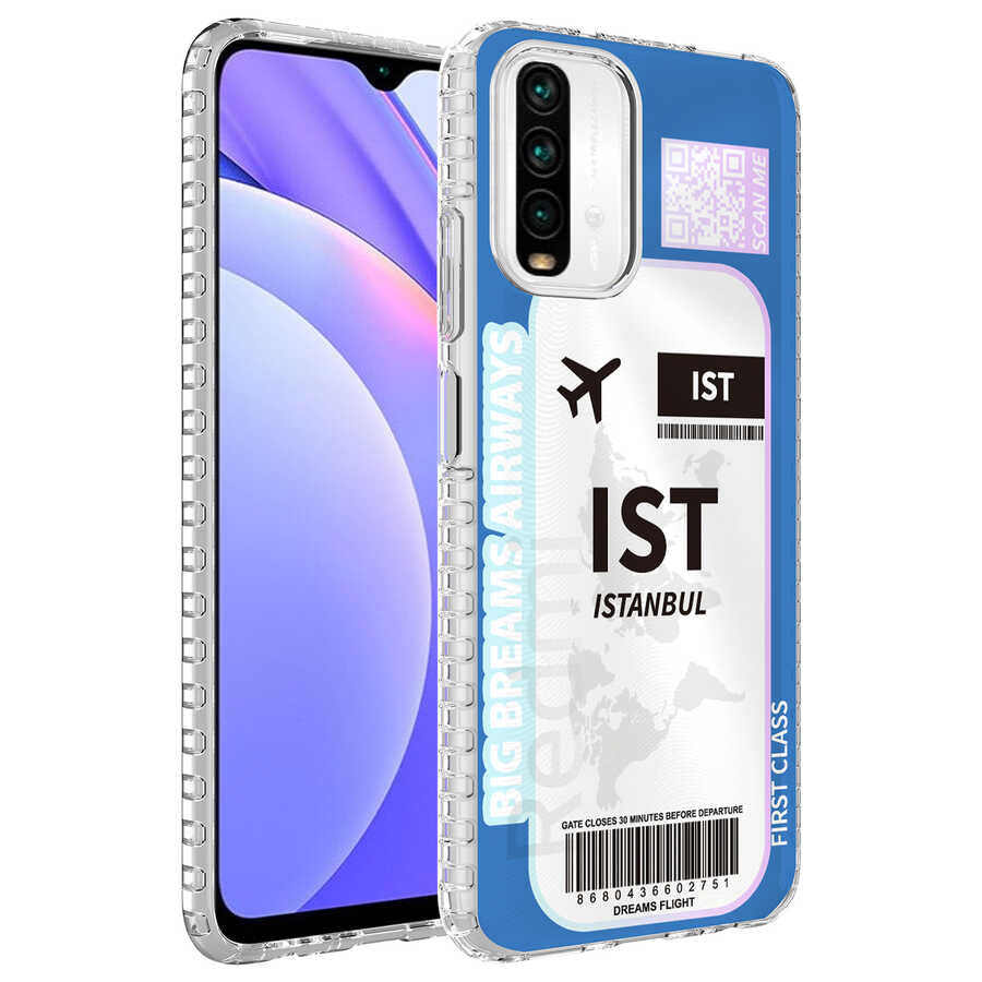 Xiaomi Redmi Note 10S Kılıf Airbag Kenarlı Renkli Desenli Silikon Zore Elegans Kapak NO4