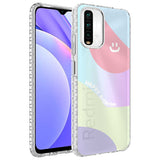 Xiaomi Redmi Note 10S Kılıf Airbag Kenarlı Renkli Desenli Silikon Zore Elegans Kapak NO7