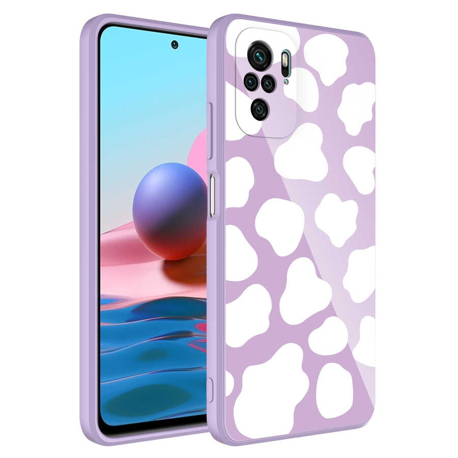 Xiaomi Redmi Note 10S Kılıf Kamera Korumalı Desenli Sert Silikon Zore Epoksi Kapak NO6