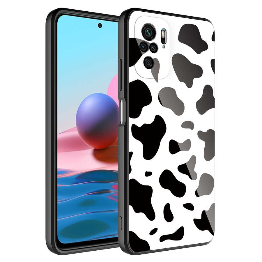 Xiaomi Redmi Note 10S Kılıf Kamera Korumalı Desenli Sert Silikon Zore Epoksi Kapak NO1