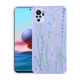 Xiaomi Redmi Note 10S Kılıf Simli Desenli Kamera Korumalı Parlak Zore Popy Kapak Dallar