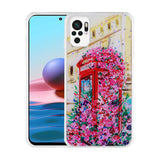 Xiaomi Redmi Note 10S Kılıf Simli Desenli Kamera Korumalı Parlak Zore Popy Kapak Kalp