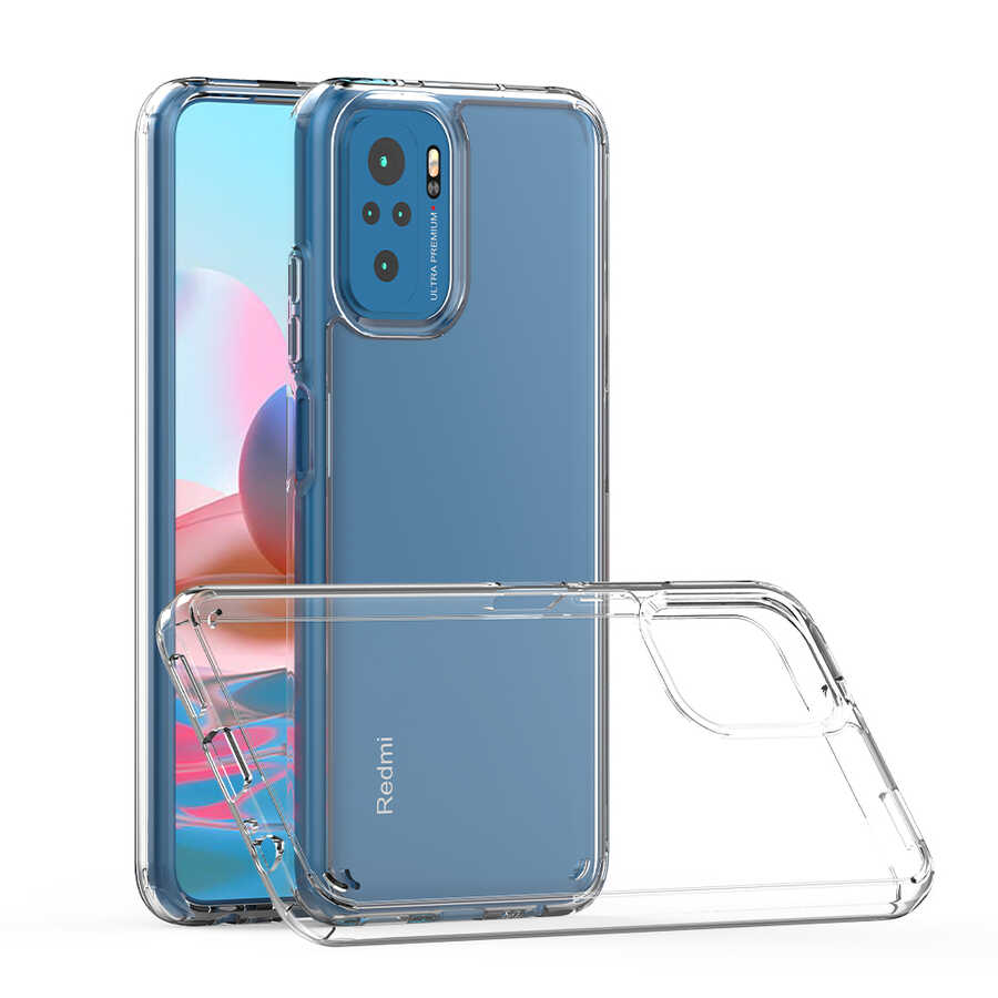 Xiaomi Redmi Note 10S Kılıf Zore Coss Kapak Renksiz