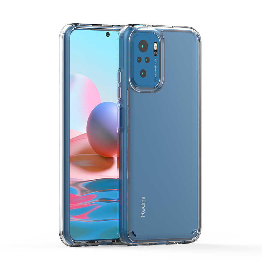 Xiaomi Redmi Note 10S Kılıf Zore Coss Kapak Renksiz