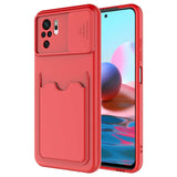 Xiaomi Redmi Note 10S Kılıf Zore Kartix Kapak Kırmızı