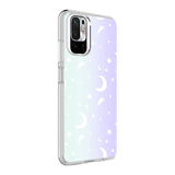 Xiaomi Redmi Note 10S Kılıf Zore M-Blue Desenli Kapak Moon No4