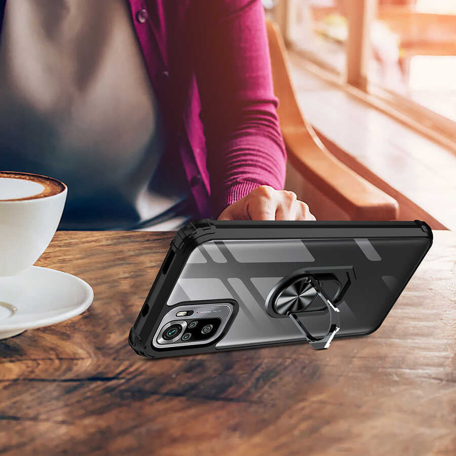 Xiaomi Redmi Note 10S Kılıf Zore Mola Kapak Kırmızı
