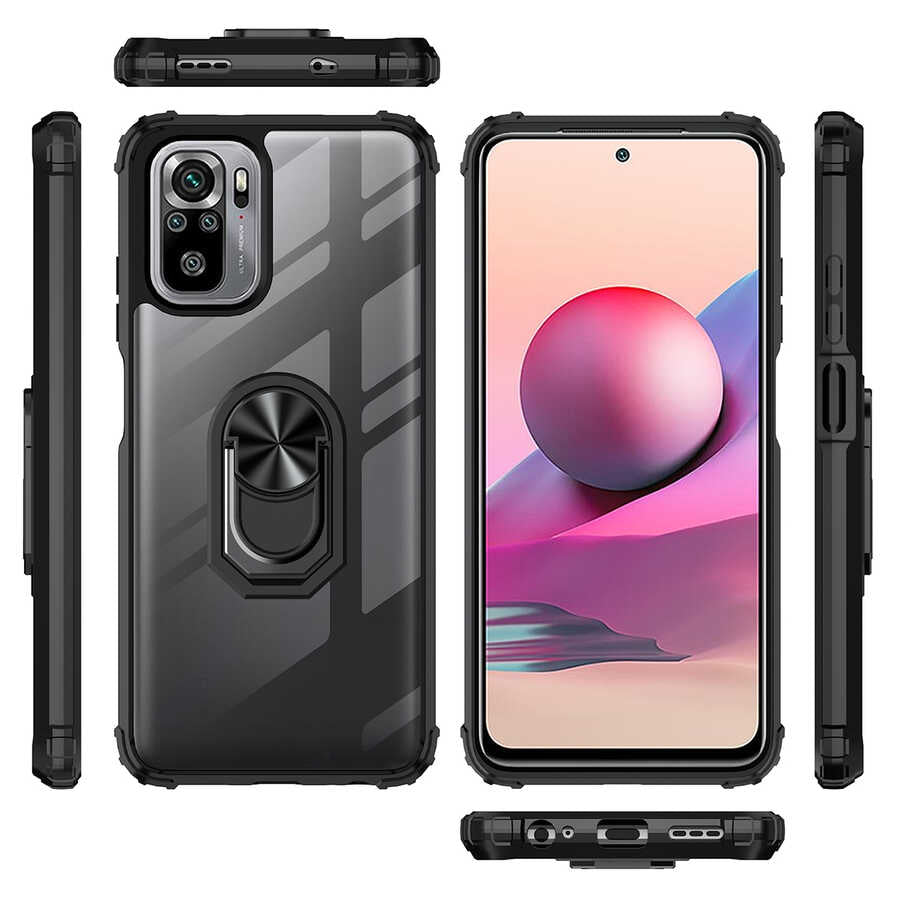 Xiaomi Redmi Note 10S Kılıf Zore Mola Kapak Kırmızı