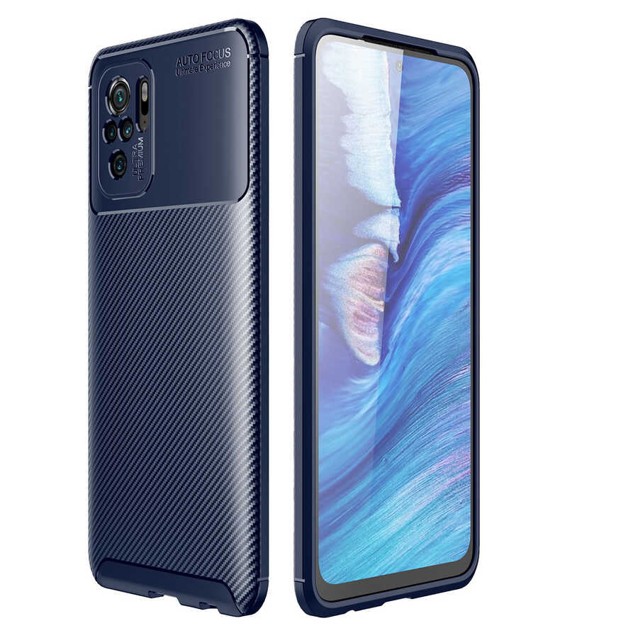 Xiaomi Redmi Note 10S Kılıf Zore Negro Silikon Kapak Siyah