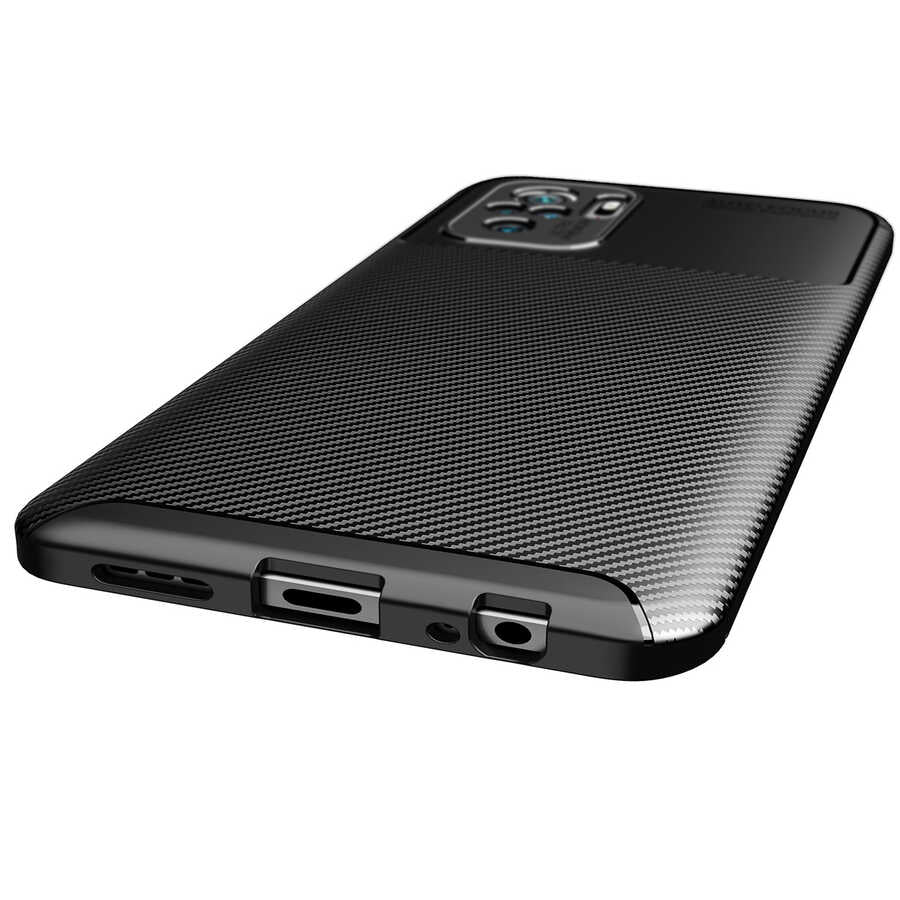Xiaomi Redmi Note 10S Kılıf Zore Negro Silikon Kapak Lacivert