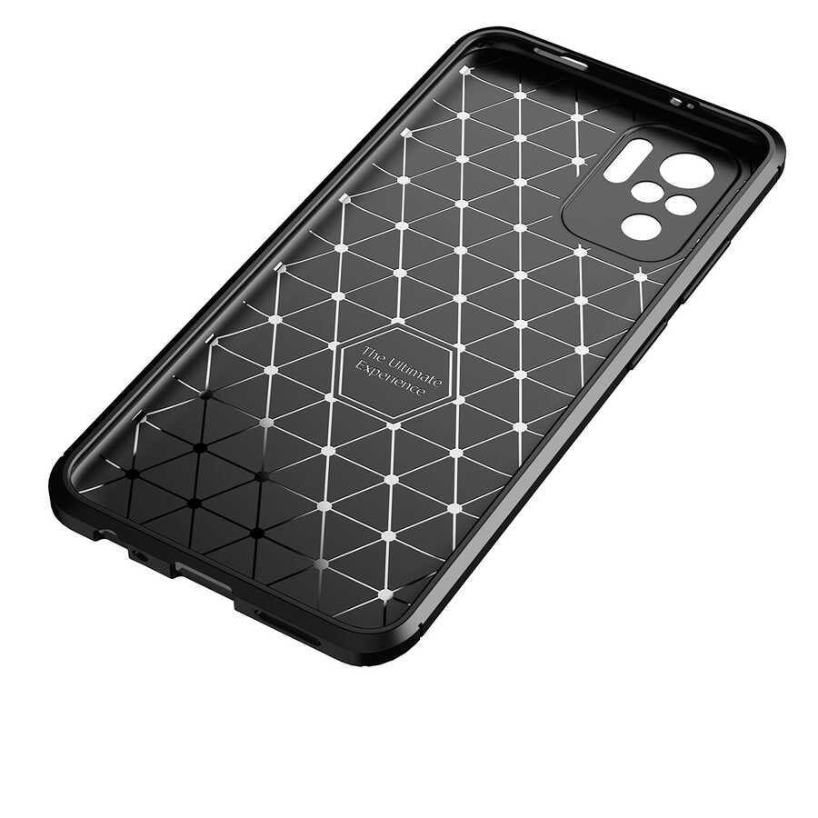Xiaomi Redmi Note 10S Kılıf Zore Negro Silikon Kapak Siyah