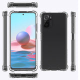 Xiaomi Redmi Note 10S Kılıf Zore Nitro Anti Shock Silikon Renksiz