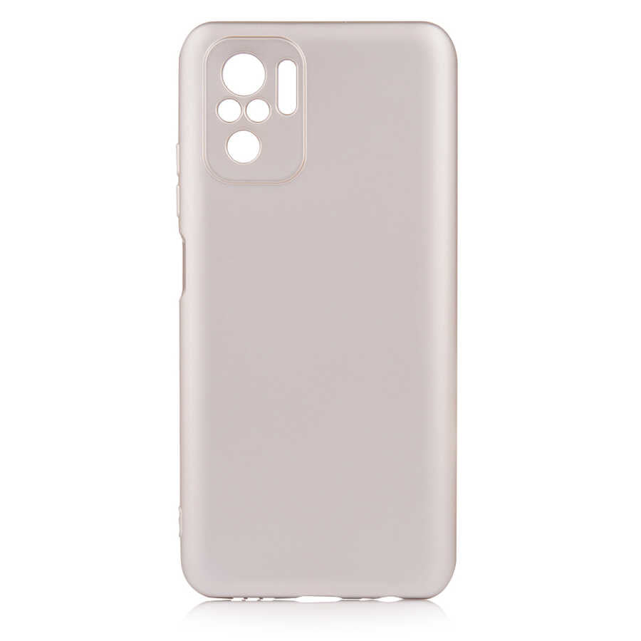 Xiaomi Redmi Note 10S Kılıf Zore Premier Silikon Kapak Gold