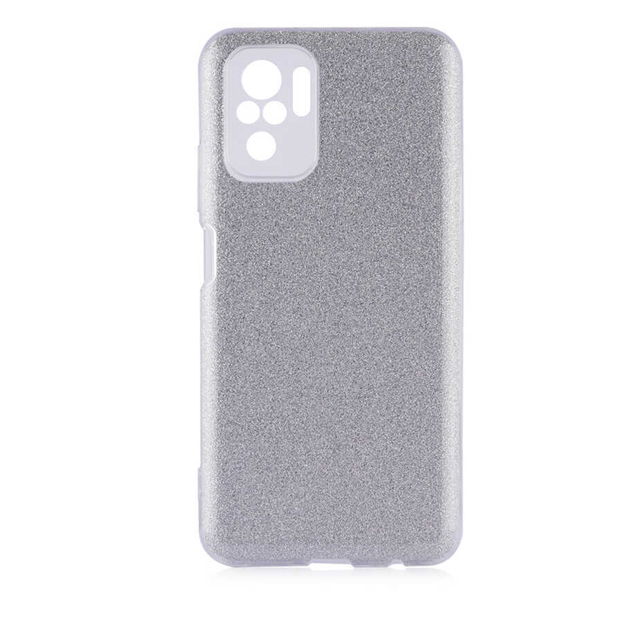 Xiaomi Redmi Note 10S Kılıf Zore Shining Silikon Gri