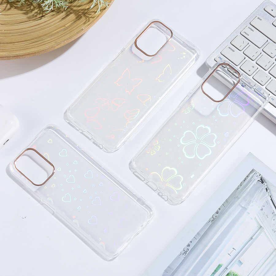 Xiaomi Redmi Note 10S Kılıf Zore Sidney Desenli Sert Kapak Heart No1