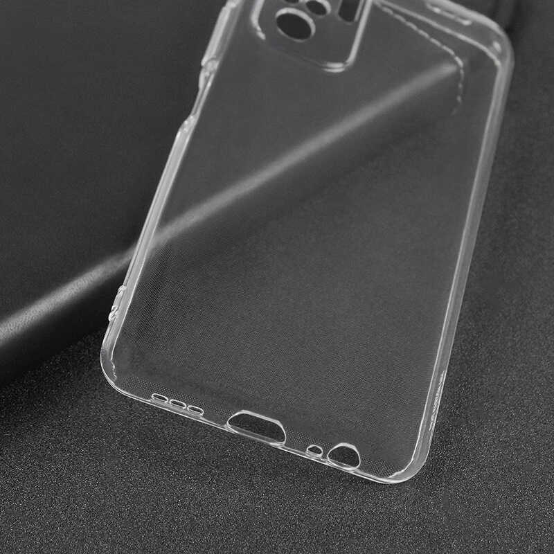 Xiaomi Redmi Note 10S Kılıf Zore Süper Silikon Kapak Renksiz