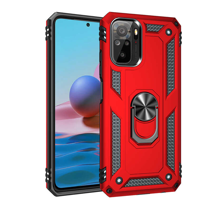 Xiaomi Redmi Note 10S Kılıf Zore Vega Kapak Rose Gold