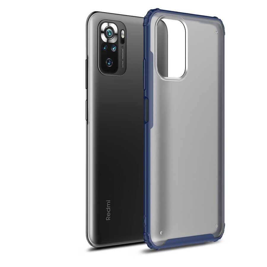 Xiaomi Redmi Note 10S Kılıf Zore Volks Kapak Lacivert