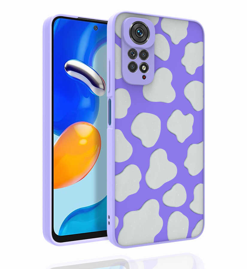 Xiaomi Redmi Note 11 Global Kılıf Desenli Kamera Korumalı Parlak Zore Nora Kapak NO6