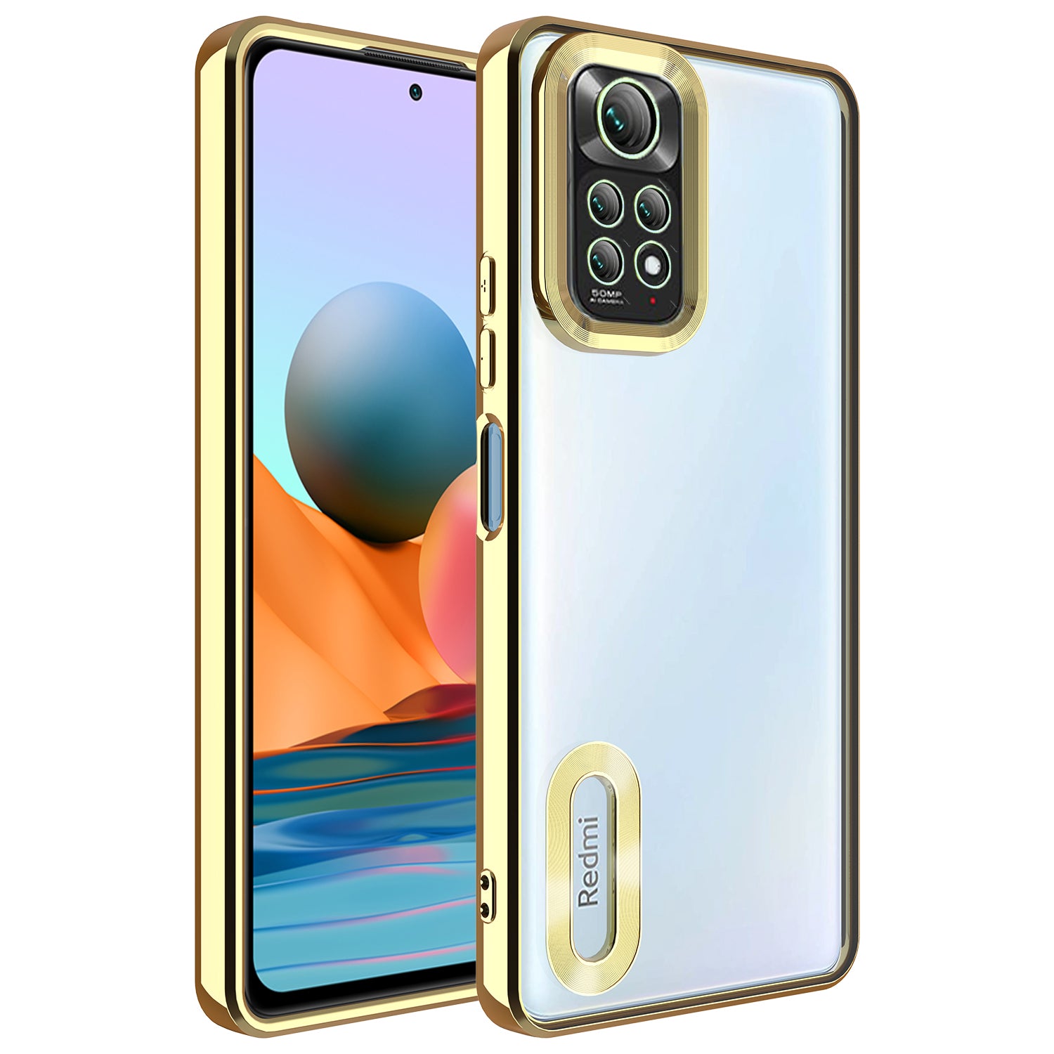 Xiaomi Redmi Note 11 Global Kılıf Kamera Korumalı Logo Gösteren Zore Omega Kapak Siyah