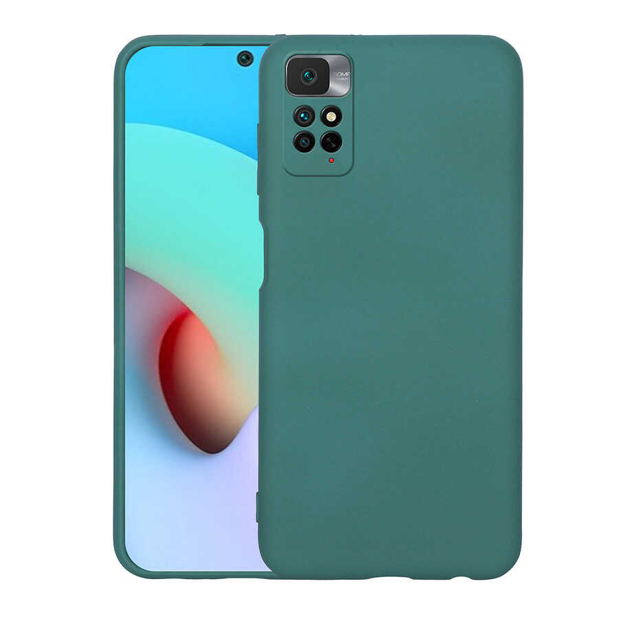 Xiaomi Redmi Note 11 Global Kılıf Zore Mara Lansman Kapak Koyu Yeşil
