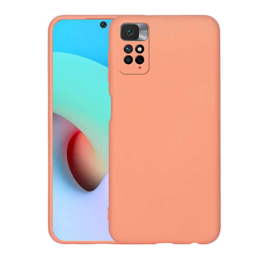 Xiaomi Redmi Note 11 Global Kılıf Zore Mara Lansman Kapak Turuncu