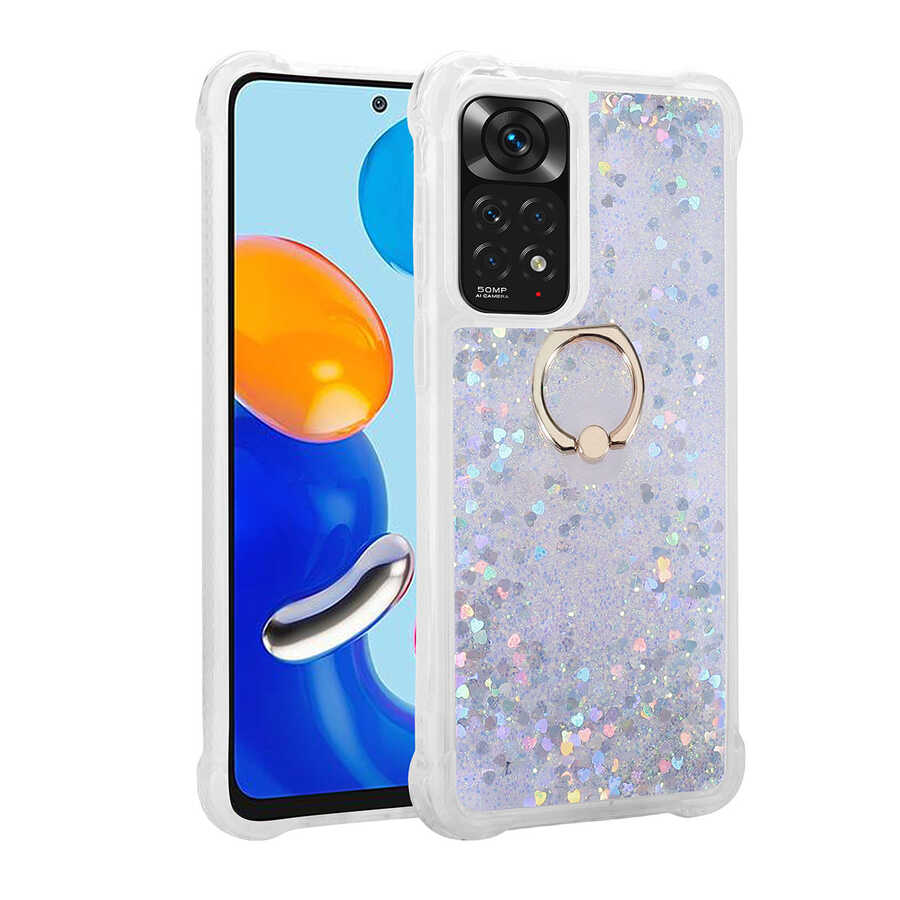 Xiaomi Redmi Note 11 Global Kılıf Zore Milce Kapak Gümüş