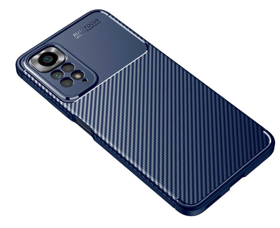 Xiaomi Redmi Note 11 Global Kılıf Zore Negro Silikon Kapak Lacivert