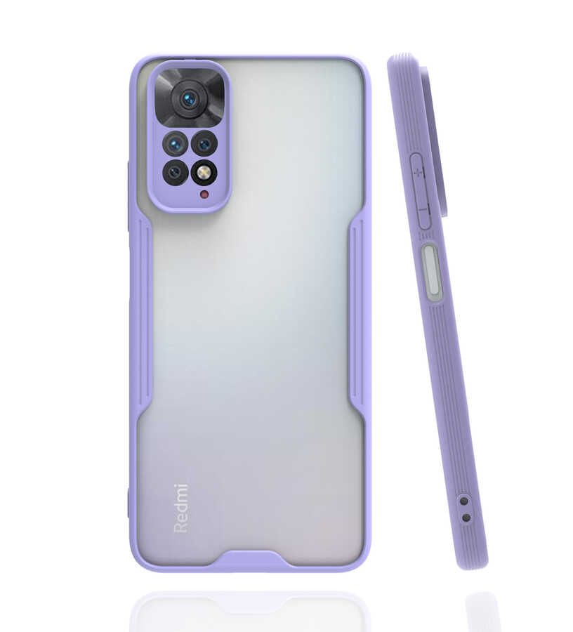 Xiaomi Redmi Note 11 Global Kılıf Zore Parfe Kapak Mor