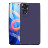 Xiaomi Redmi Note 11 Global Kılıf Zore Premier Silikon Kapak Lacivert