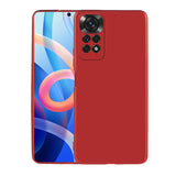 Xiaomi Redmi Note 11 Global Kılıf Zore Premier Silikon Kapak Kırmızı