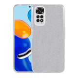 Xiaomi Redmi Note 11 Global Kılıf Zore Shining Silikon Gümüş