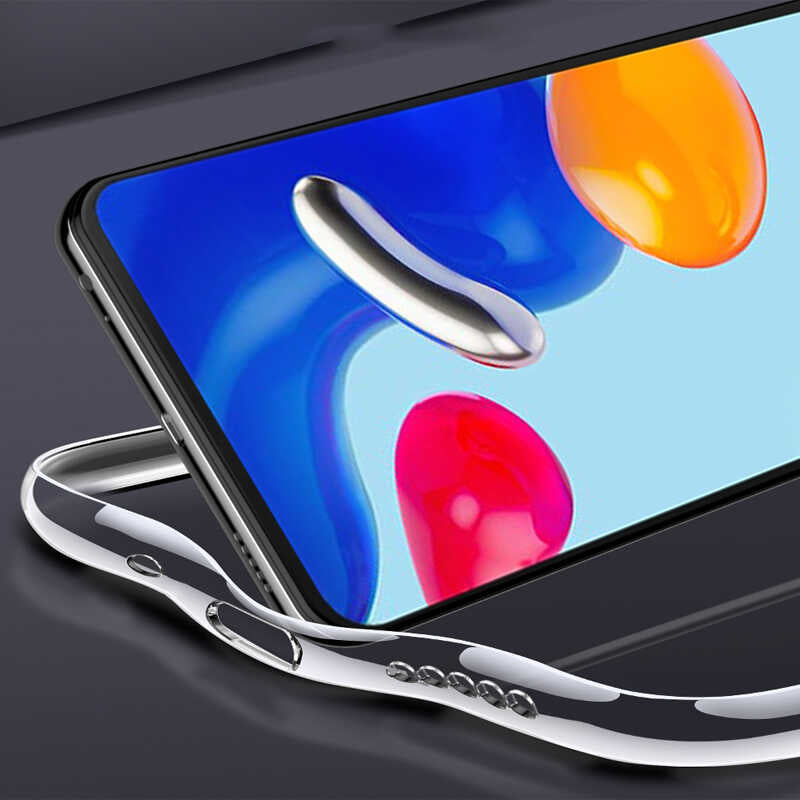 Xiaomi Redmi Note 11 Global Kılıf Zore Süper Silikon Kapak Renksiz