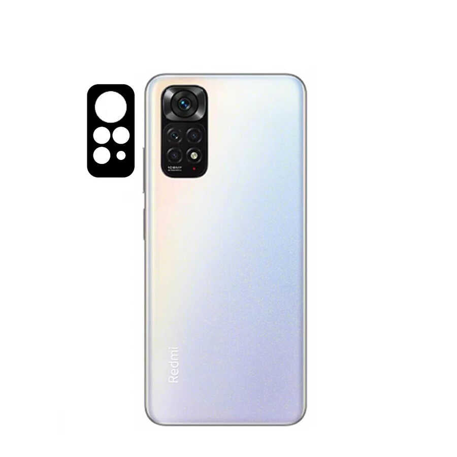 Xiaomi Redmi Note 11 Global Zore 3D Kamera Camı Siyah