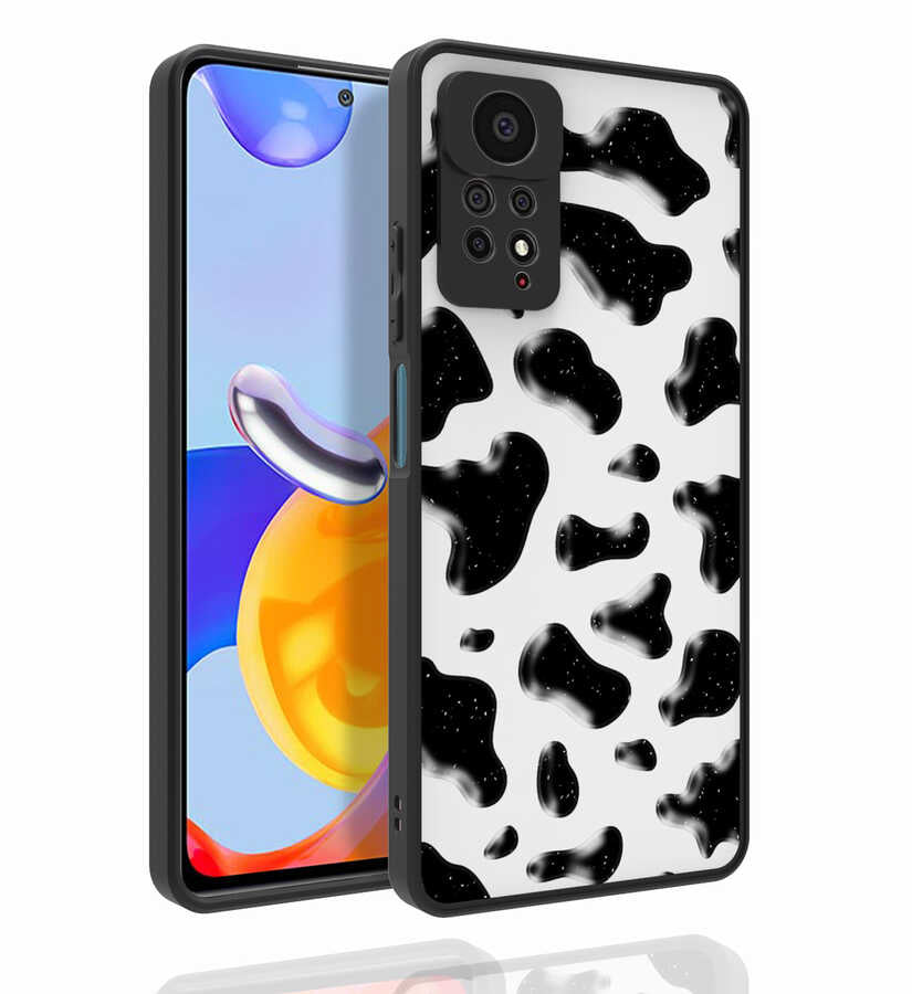 Xiaomi Redmi Note 11 Pro 5G Kılıf Desenli Kamera Korumalı Parlak Zore Nora Kapak NO2