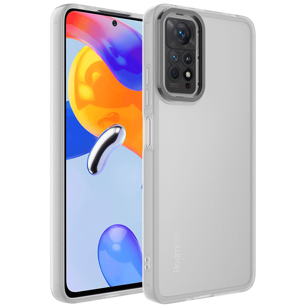 Xiaomi Redmi Note 11 Pro 5G Kılıf Kamera Korumalı Transparan Zore Post Kapak Siyah
