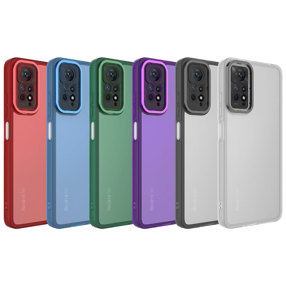 Xiaomi Redmi Note 11 Pro 5G Kılıf Kamera Korumalı Transparan Zore Post Kapak Siyah