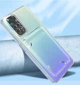 Xiaomi Redmi Note 11 Pro 5G Kılıf Kartlıklı Şeffaf Zore Setra Clear Silikon Kapak Renksiz