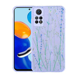 Xiaomi Redmi Note 11 Pro 5G Kılıf Simli Desenli Kamera Korumalı Parlak Zore Popy Kapak Çiçek