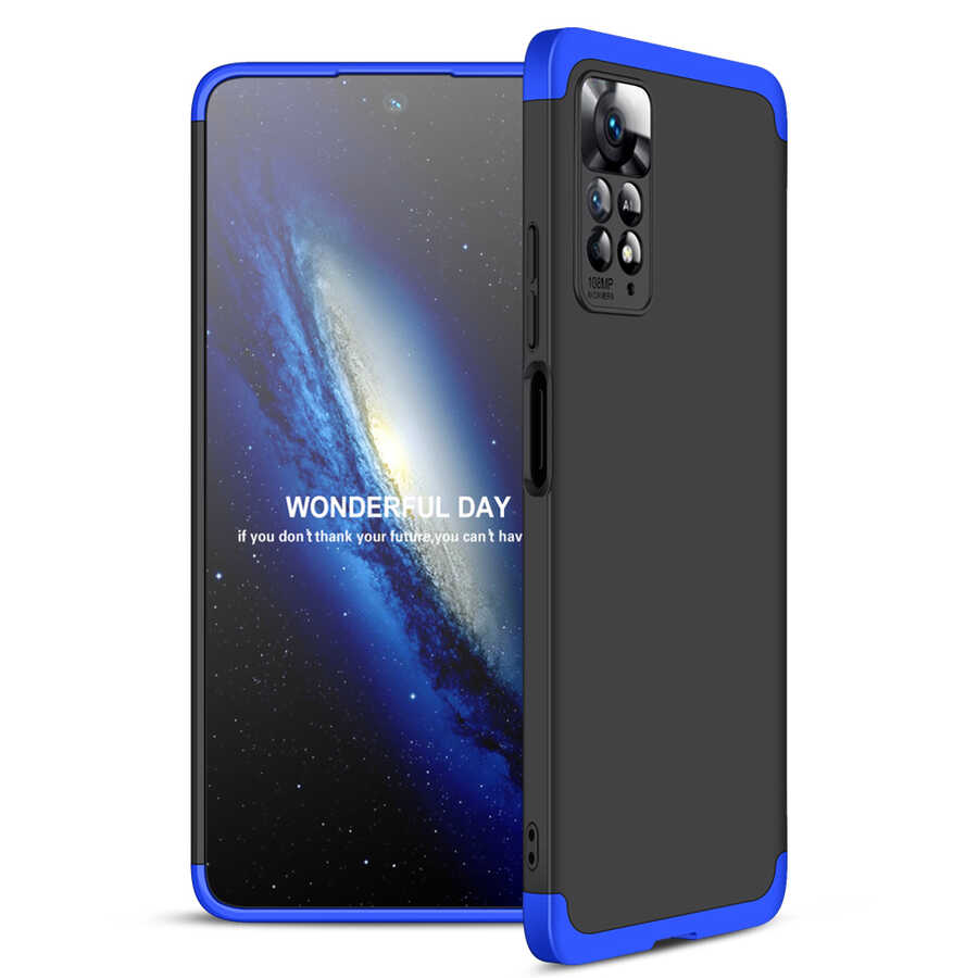 Xiaomi Redmi Note 11 Pro 5G Kılıf Zore Ays Kapak Siyah-Gri
