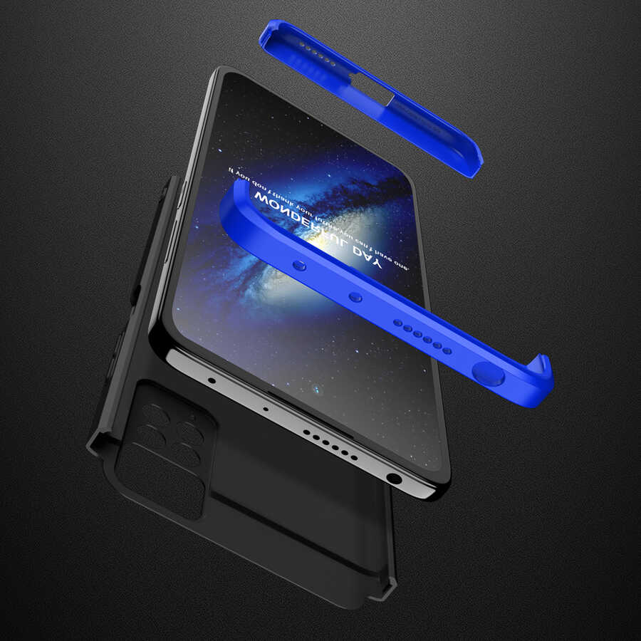Xiaomi Redmi Note 11 Pro 5G Kılıf Zore Ays Kapak Siyah-Kırmızı