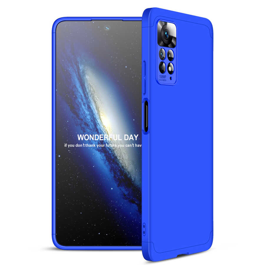 Xiaomi Redmi Note 11 Pro 5G Kılıf Zore Ays Kapak Mavi