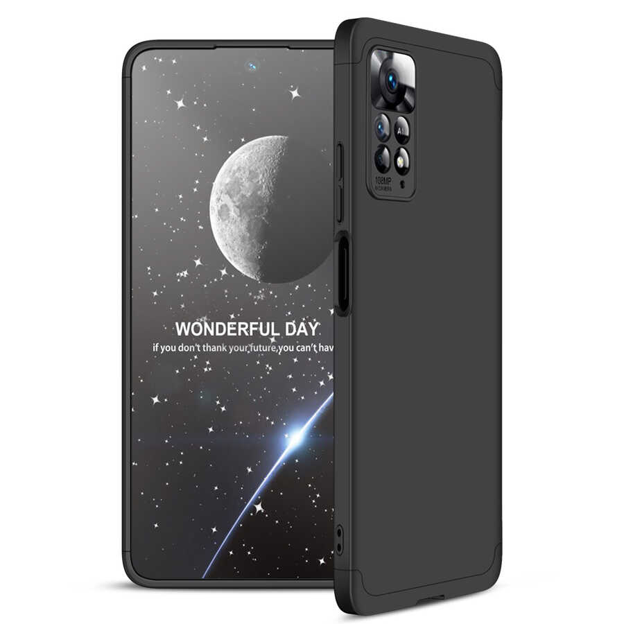 Xiaomi Redmi Note 11 Pro 5G Kılıf Zore Ays Kapak Siyah