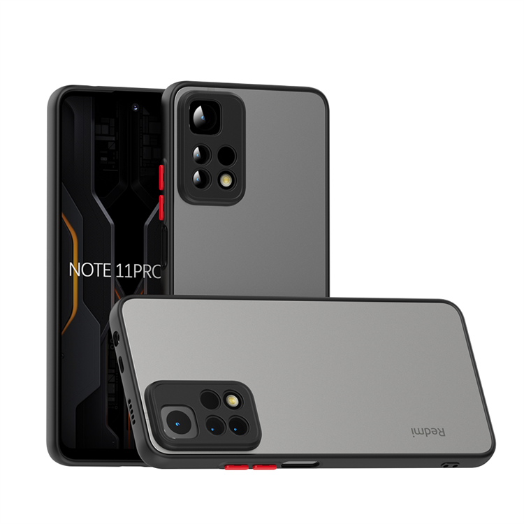 Xiaomi Redmi Note 11 Pro 5G Kılıf Zore Hux Kapak Siyah