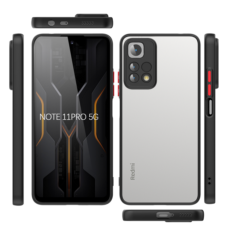Xiaomi Redmi Note 11 Pro 5G Kılıf Zore Hux Kapak Lacivert