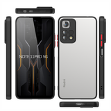 Xiaomi Redmi Note 11 Pro 5G Kılıf Zore Hux Kapak Lacivert