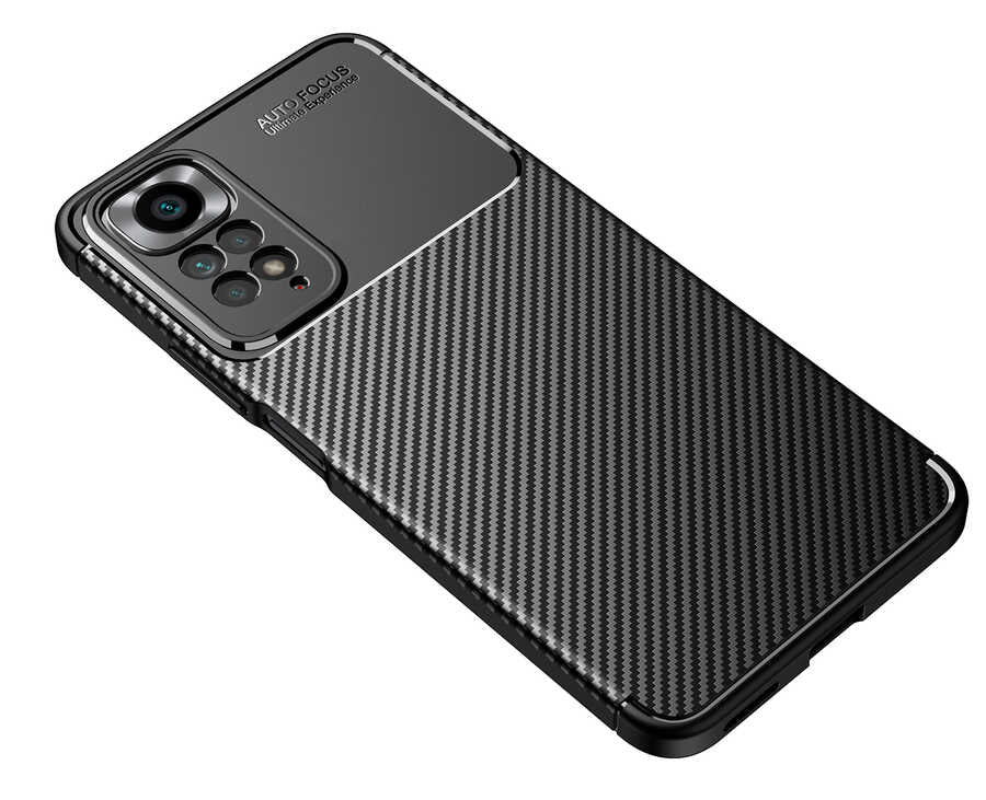 Xiaomi Redmi Note 11 Pro 5G Kılıf Zore Negro Silikon Kapak Siyah